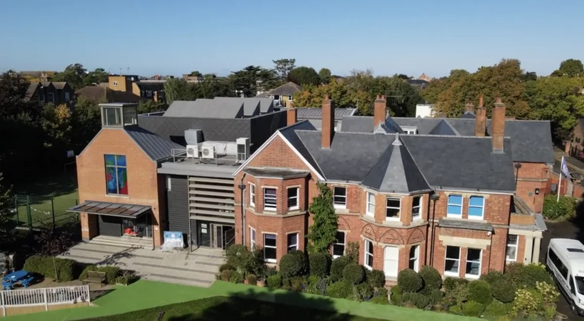 Aerial View of School